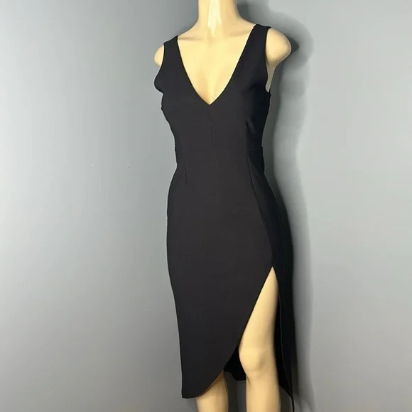 Abercrombie&Fitch plunge v-Neck midi dress size S - Picture 2 of 8